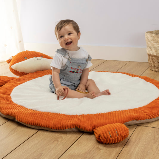 RUGUIES- Manta Bebé Acolchada- Manta Juegos Bebé- Cojín de Suelo para Bebés -Tapete para Gatear y Siesta- Infantil Peluche-Regalo Nacimiento- Baby Shower niño niña- Talla XL.