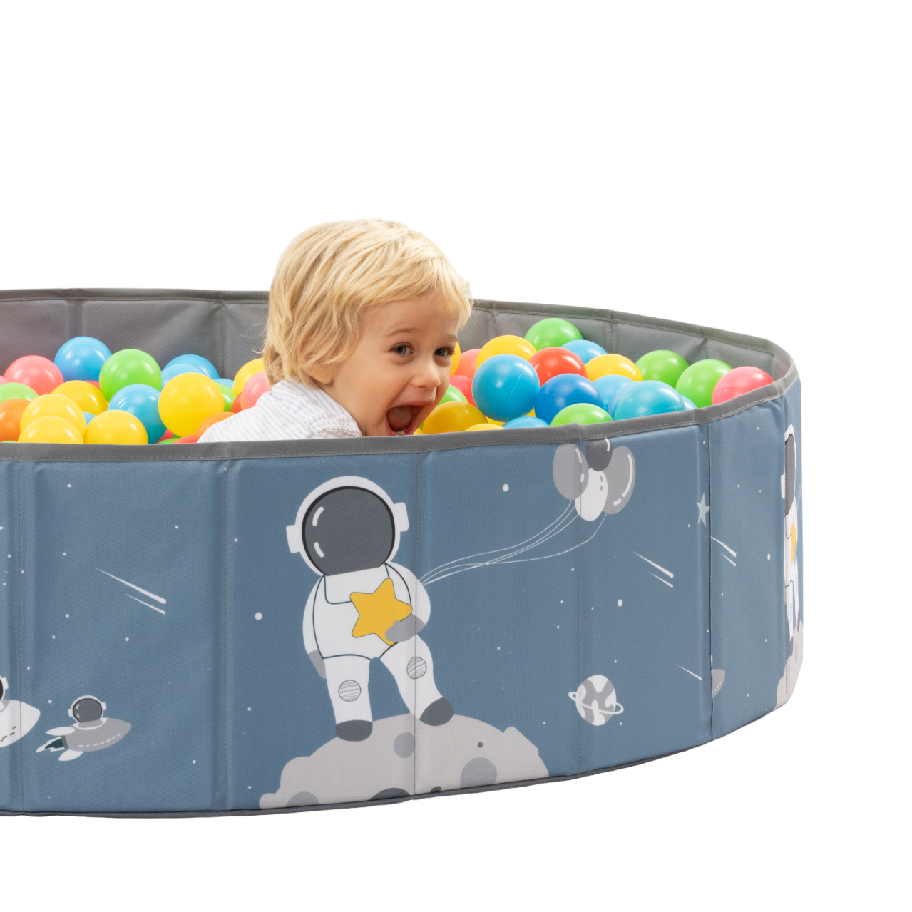 RUGUIES- Piscina de Bolas para niños- Parque de Bolas Infantil- Piscina Bolas para Bebés-Piscina Pelotas Plegable y Portátil-Cubo Juguetes Interior y Exterior-120x30cm-(Bolas no Incluidas)